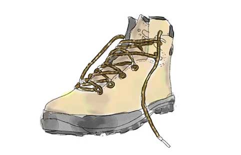 登山靴イラスト