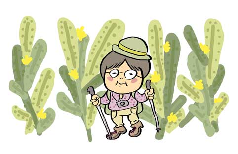 おにぎりをとりあうイラスト2