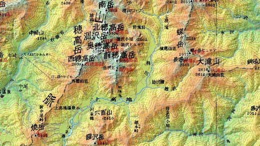 カシミール20万分の1地形図