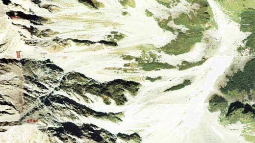 カシミールの空中写真