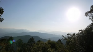 高尾山山頂からの眺め