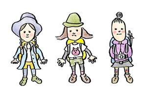 登山の服装 イラスト